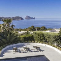 Ibiza Luxus Villa mit Pool am Meer - Sarmiento Compte - Panoramablick