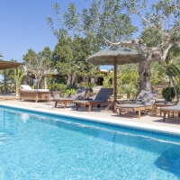 Casa vacaciones Ibiza con piscina - Can Cardona - cerca Ibiza ciudad