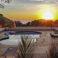 Ibiza Beachfront Holiday Home with Pool - Can Mar - Sunset & Sea Views