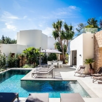 2 Villas en Ibiza directamente junto al mar - 2 piscinas - 18 personas -  Nikki Beach