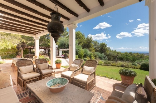Ibiza Luxus Villa mit Pool - Can Kari - Panoramablick