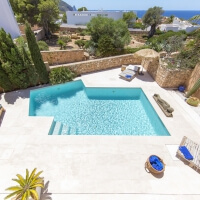 Ibiza Ferienhaus mit Pool - Calo den Real 1 - Boutique Stil Ferienhaus - Meerblick