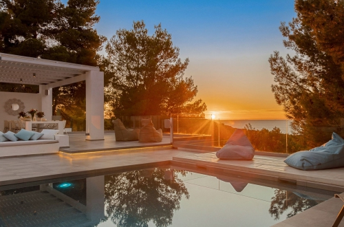 Ibiza Luxus Villa mit Pool & Meerblick - Villa Tarida Sunset 